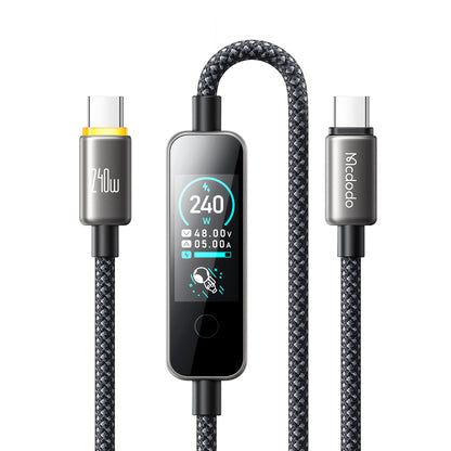 Cavo Dati e Ricarica USB-C - USB-C McDodo CA-8750 Display, 240W, 1,2m, Nero