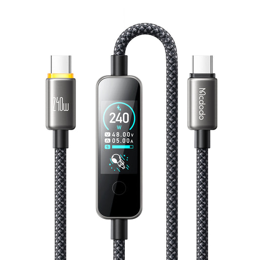 Cavo Dati e Ricarica USB-C - USB-C McDodo CA-8750 Display, 240W, 1,2m, Nero