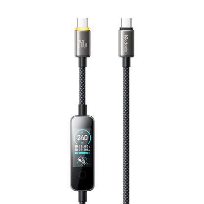 Cavo Dati e Ricarica USB-C - USB-C McDodo CA-8750 Display, 240W, 1,2m, Nero