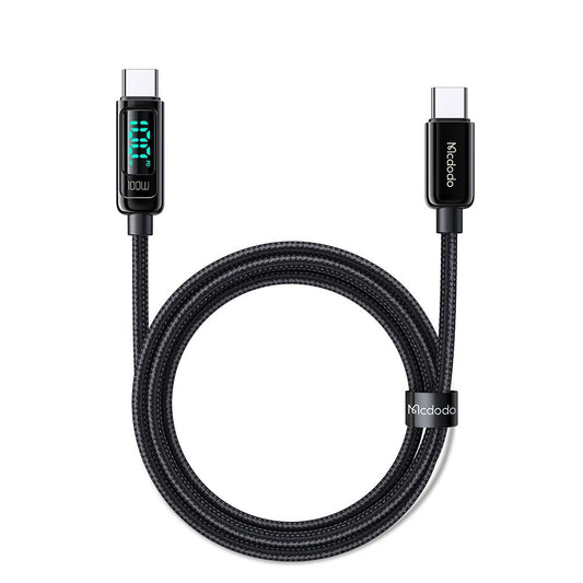 Cavo Dati e Ricarica USB-C - USB-C McDodo CA-8820 Display, 100W, 1.2m, Nero
