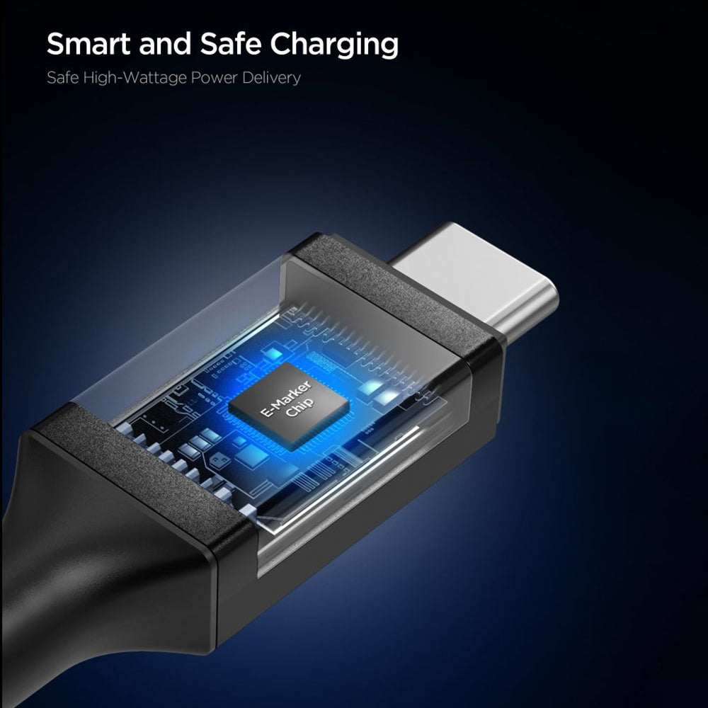 Cavo Dati e Ricarica USB-C - USB-C Spigen EB10015CC, 100W, 1.5m, Nero ACA10421