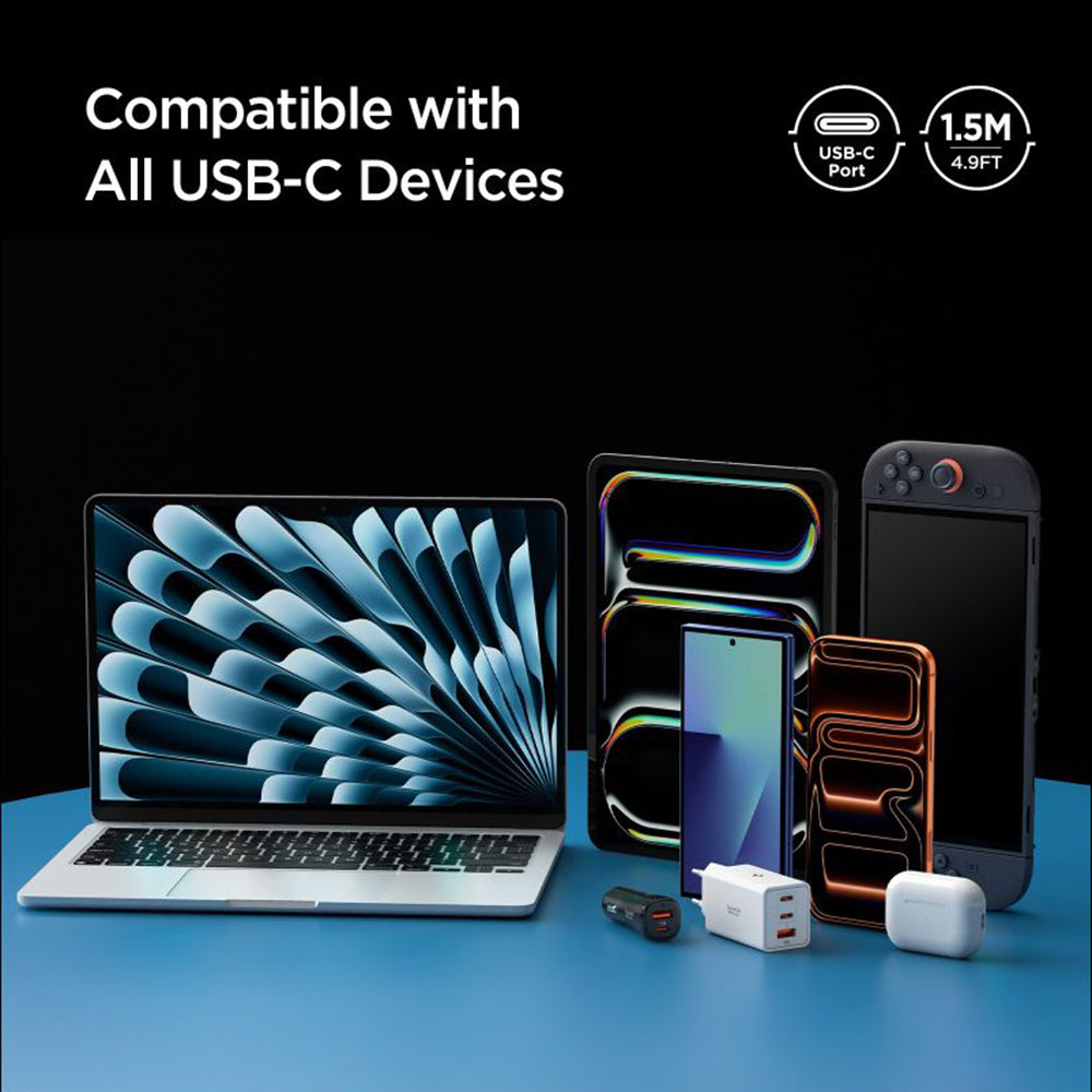 Cavo Dati e Ricarica USB-C - USB-C Spigen EB10015CC, 100W, 1.5m, Nero ACA10421