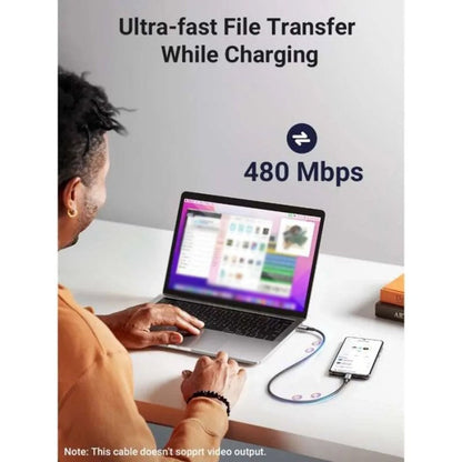 Cavo Dati e Ricarica USB-C - USB-C UGREEN L502, 100W, 1m, Nero