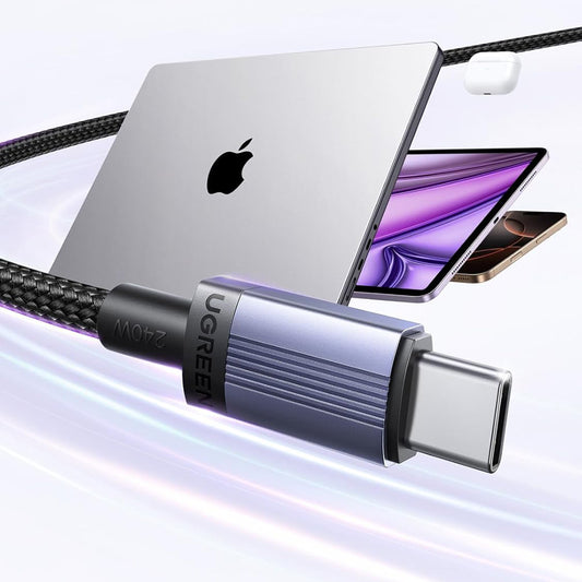 Cavo Dati e Ricarica USB-C - USB-C UGREEN L532, 240W, 1m, Grigio