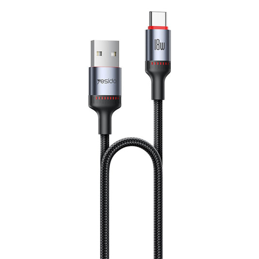 Cavo Dati e Ricarica USB-C - USB-C Yesido CA183, 60W, 2m, Nero