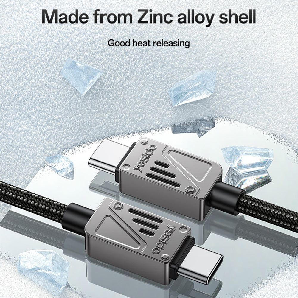 Cavo Dati e Ricarica USB-C - USB-C Yesido CA196, 60W, 1.2m, Nero