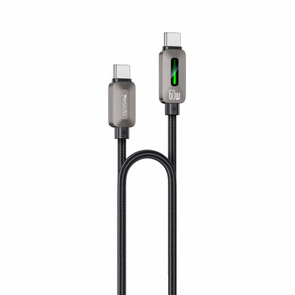 Cavo Dati e Ricarica USB-C - USB-C Yesido CA198, 60W, 1,2m, Nero