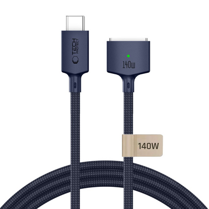 Tech-Protect MMC01 Ultraboost Charging Cable, USB-C - MagSafe 3, 140W, 3m, Navy Blue