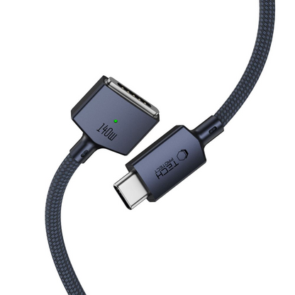 Cavo di Ricarica Tech-Protect MMC01 Ultraboost, USB-C - MagSafe 3, 140W, 2m, Blu Navy