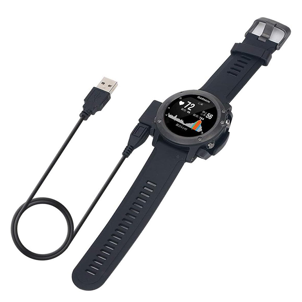 Cavo di Ricarica Techsuit TGC5 per Garmin Fenix 3 Sapphire / 3 HR / 3, USB-A, Nero
