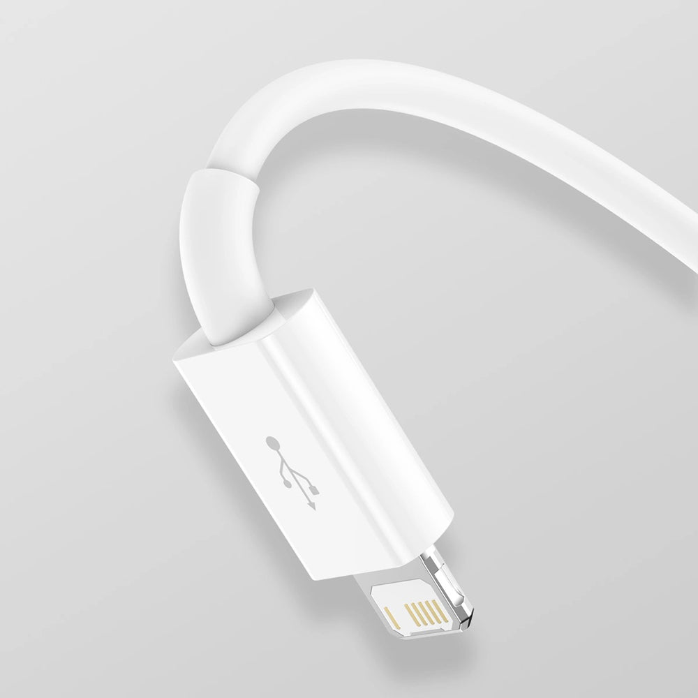 USB-A Charging Cable - Lightning / microUSB / USB-C Baseus Superior 3in1 Series, 20W, 1m, White P10320105221-00