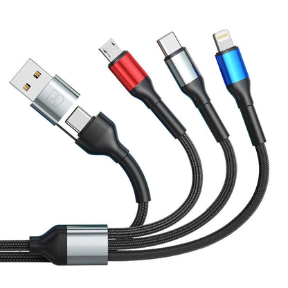 Cavo di Ricarica USB-A / USB-C - Lightning / microUSB / USB-C 3MK Hyper N, 18W, 1.2m, Nero