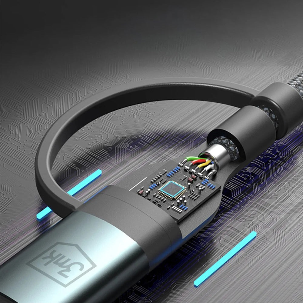 Cavo di Ricarica USB-A / USB-C - Lightning / microUSB / USB-C 3MK Hyper N, 18W, 1.2m, Nero