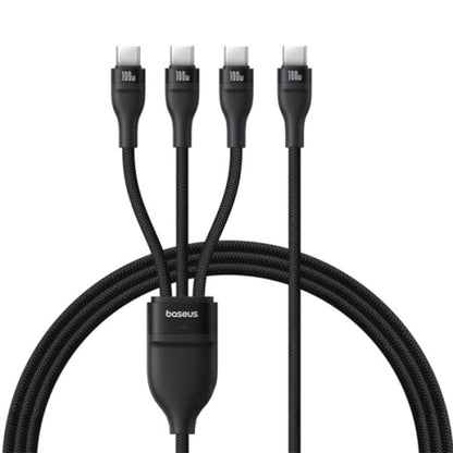 Cavo di Ricarica USB-C - 3 x USB-C Baseus Flash Series III 3in1, 100W, 1.5m, Nero P10377503111-00