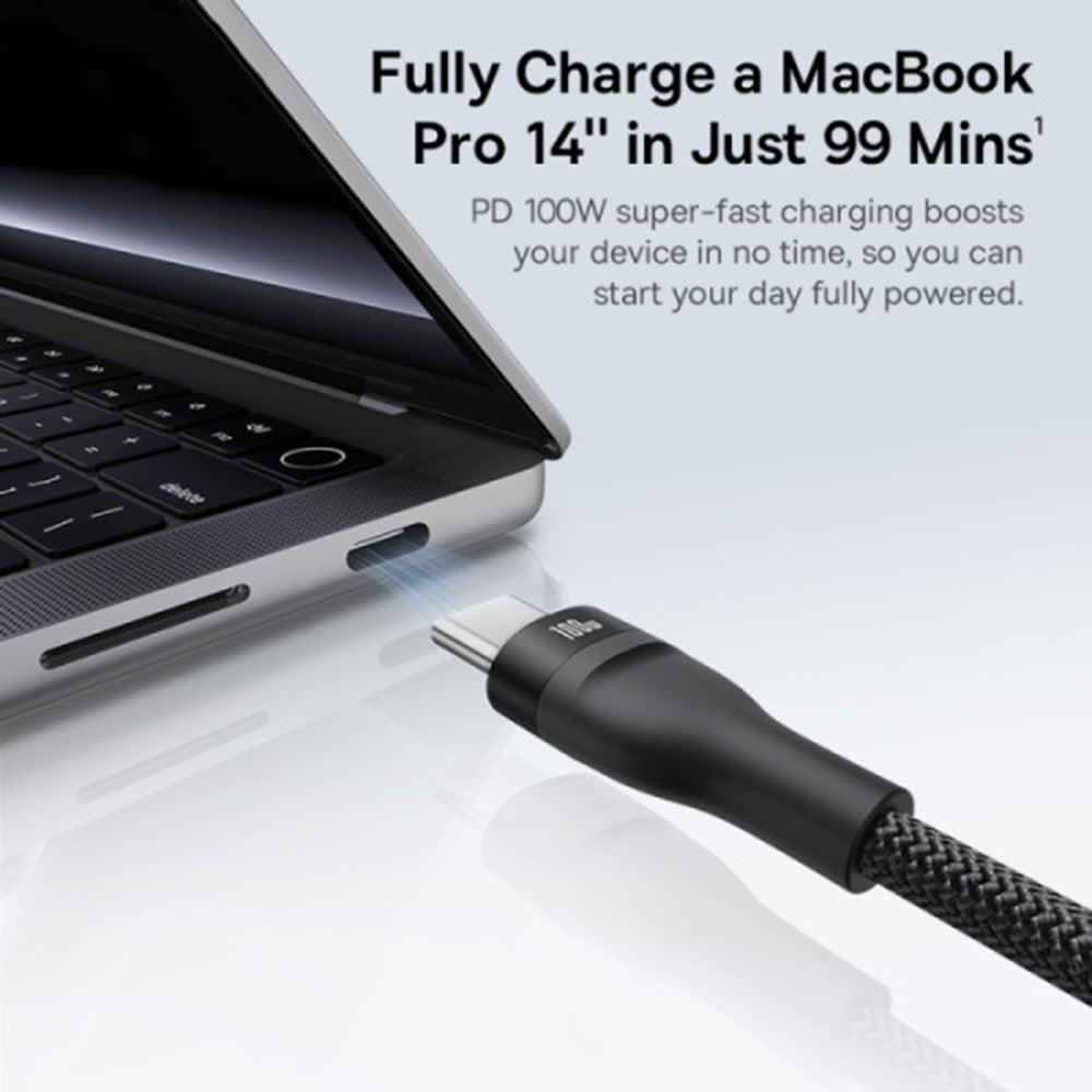 Cavo di Ricarica USB-C - 3 x USB-C Baseus Flash Series III 3in1, 100W, 1.5m, Nero P10377503111-00
