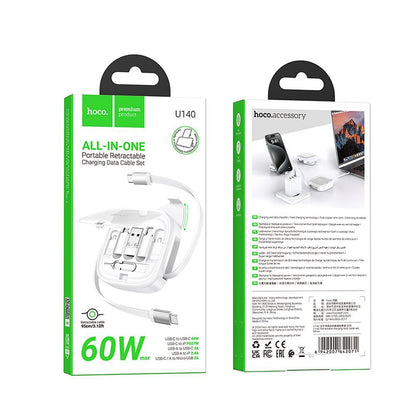 Cavo Dati e Ricarica USB-C - USB-C HOCO U140, 60W, 0.95m, Bianco