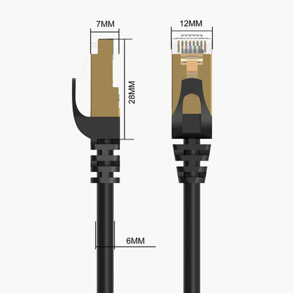 Cavo di Rete Orico PUG-C7, UTP, Cat7, 0,5m, Nero