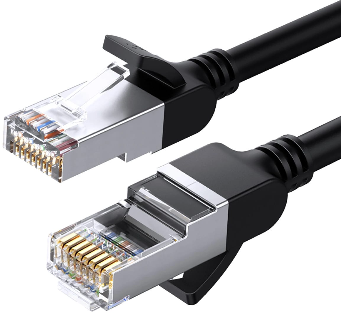 Cavo Retea UGREEN NW101 Flat, UTP, Cat6, 3m, Nero