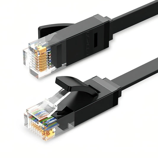 Cavo Retea UGREEN NW102 Flat, UTP, Cat6, 3m, Nero