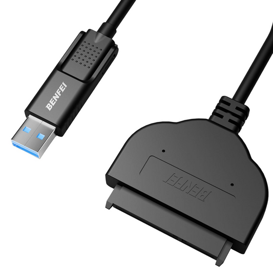 Cavo SATA Benfei, USB-A 3.0 / USB-C - SATA III, 0,27m, Nero