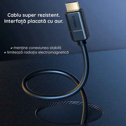 Cavo Video Baseus High Definition, HDMI - HDMI, 4K, 5m, Nero CAKGQ-D01