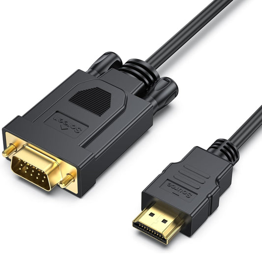 Cavo Video Benfei, HDMI - VGA, 1080P, 1,8m, Nero