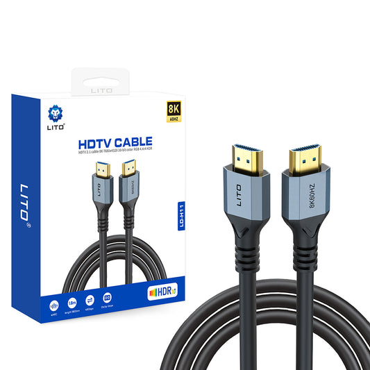 Cavo Video Lito HD119, HDMI - HDMI, 8K, 1,8m, Nero