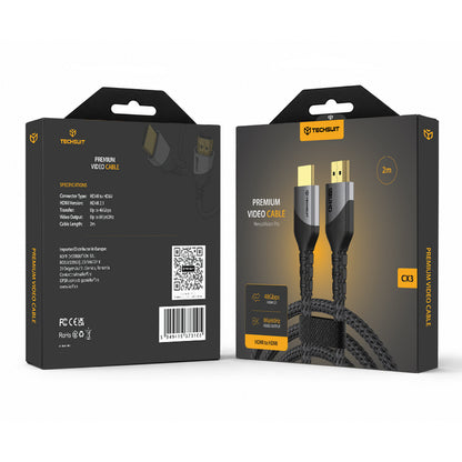 Cavo Video Techsuit NexusVision Pro CX3, HDMI - HDMI, 8K, 2m, Grigio