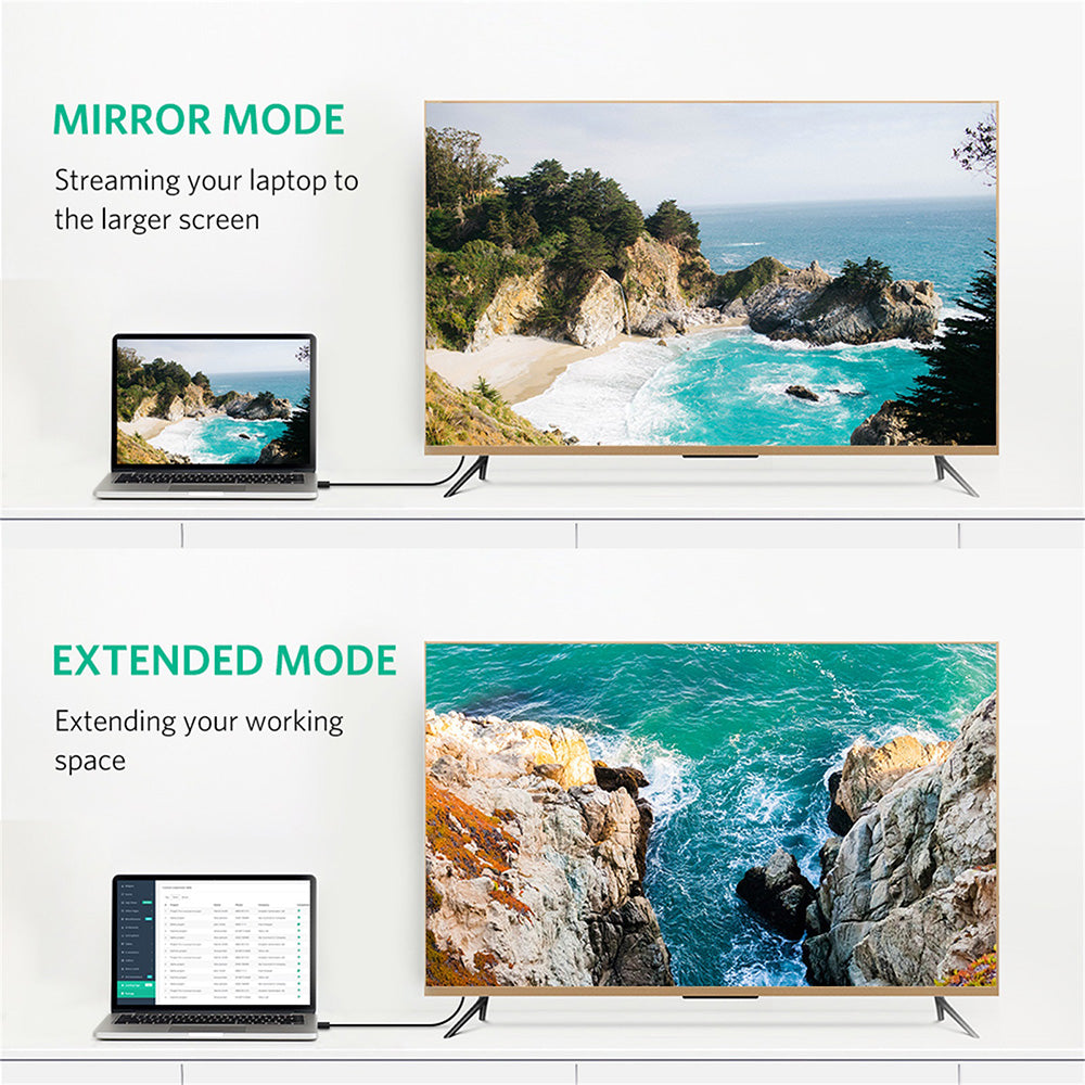 UGREEN DP102 Video Cable, DisplayPort - DisplayPort, 4K, 2m, Black