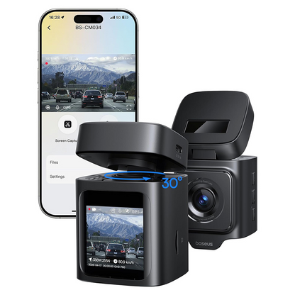 Camera Auto Baseus PrimeTrip VD1, 3K, Wi-Fi, GPS, Display 1.54 pollici, Ricondizionata C10669000123-00