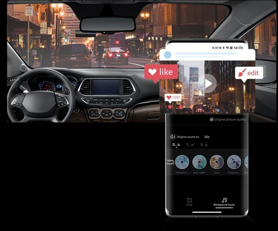 Telecamera Auto DDPAI Mini Pro DM2503A-02, 2K, Wi-Fi