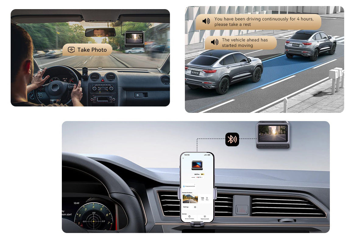 Camera Auto DDPAI Z60 Pro, 4K, Wi-Fi, GPS, Display 3 pollici
