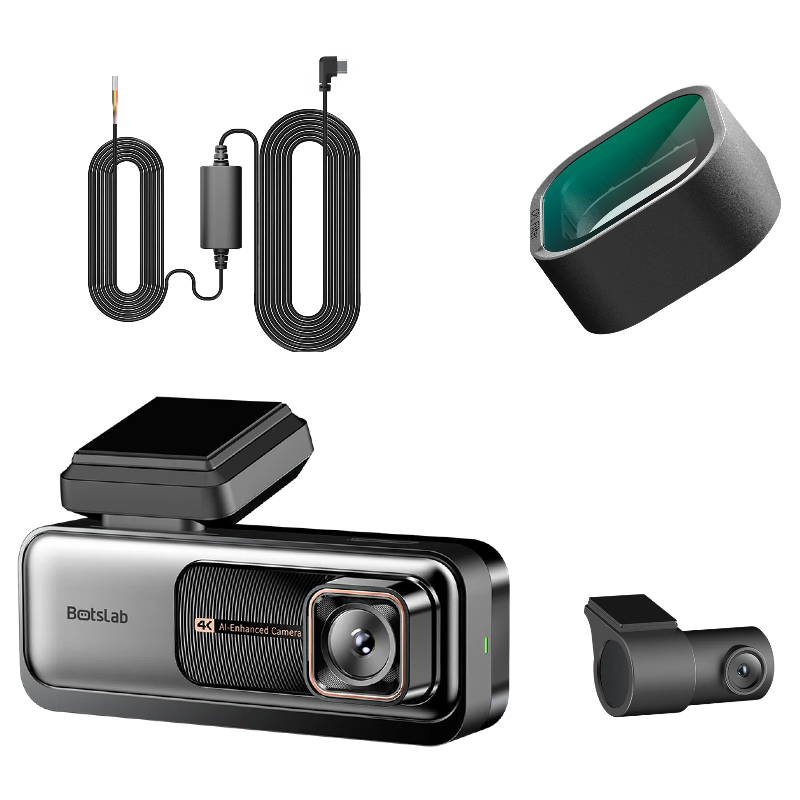 Camera Auto Anteriore Posteriore Botslab G980H Pro, 4K, Wi-Fi, GPS, Display 2.45 pollici
