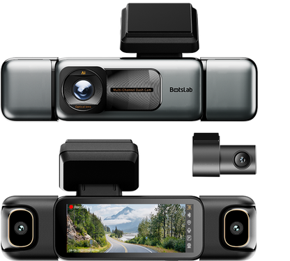 Camera Auto Anteriore e Posteriore Botslab G980H 4CH, 3K, Wi-Fi, GPS, Display 3.18 pollici