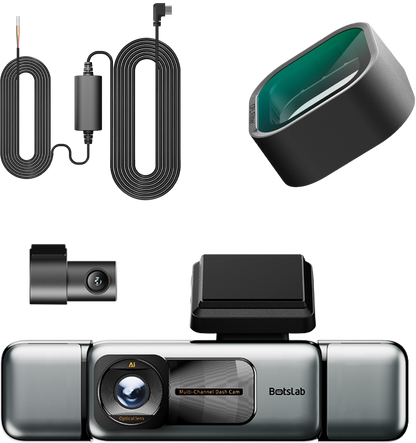 Camera Auto Anteriore e Posteriore Botslab G980H 4CH, 3K, Wi-Fi, GPS, Display 3.18 pollici