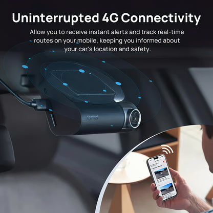 Telecamera Auto Anteriore e Posteriore 70mai Dash Cam A510, 3K, GPS, Wi-Fi, Display 2 pollici
