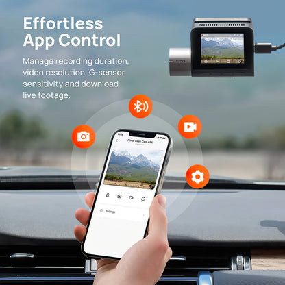Telecamera Auto Anteriore e Posteriore 70mai Dash Cam A510, 3K, GPS, Wi-Fi, Display 2 pollici