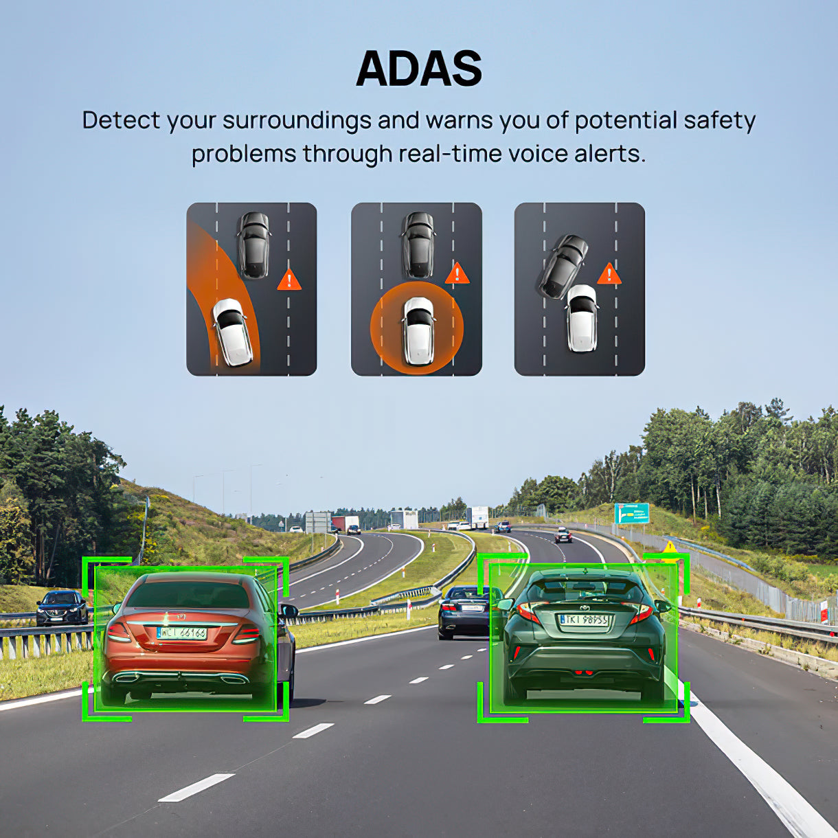 Telecamera Auto Anteriore e Posteriore 70mai Dash Cam A510, 3K, GPS, Wi-Fi, Display 2 pollici