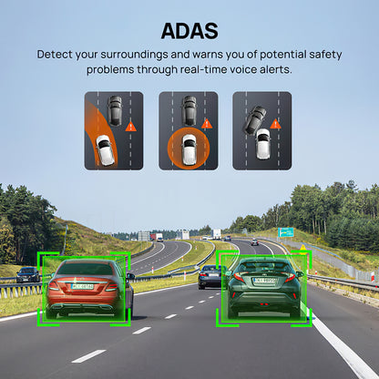 Telecamera Auto Anteriore e Posteriore 70mai Dash Cam A510, 3K, GPS, Wi-Fi, Display 2 pollici