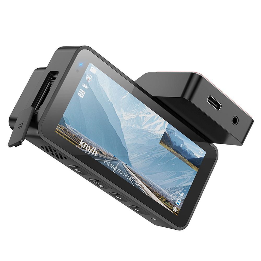 Telecamera Auto Anteriore Posteriore HOCO DV12, 2K, Wi-Fi, GPS, Display 3.69 pollici