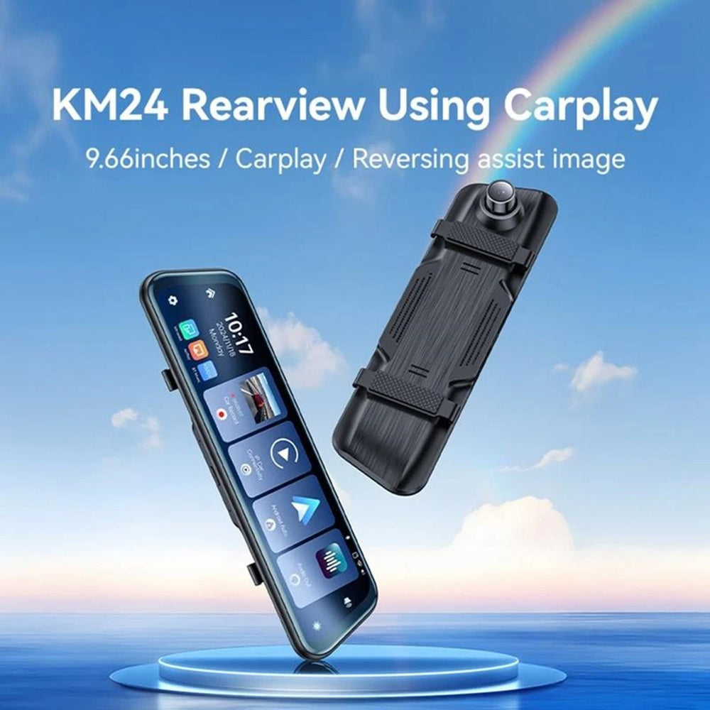 Camera Auto Yesido KM24 con Carplay / Android Auto, 4K, Display 9.66 pollici