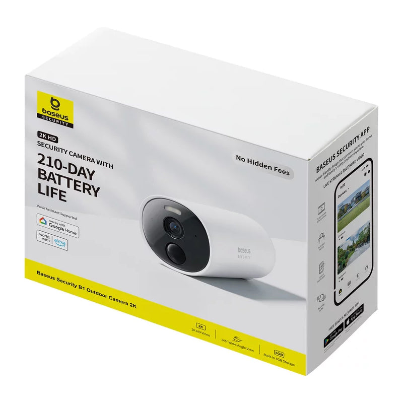 Telecamera di Sorveglianza Baseus B1, Wi-Fi, 2K, IP67, Esterno S0SV002130