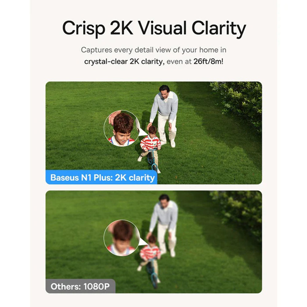 Telecamera di Sorveglianza Baseus N1 Plus, Wi-Fi, 2K, IP67, Esterno S0TV022132