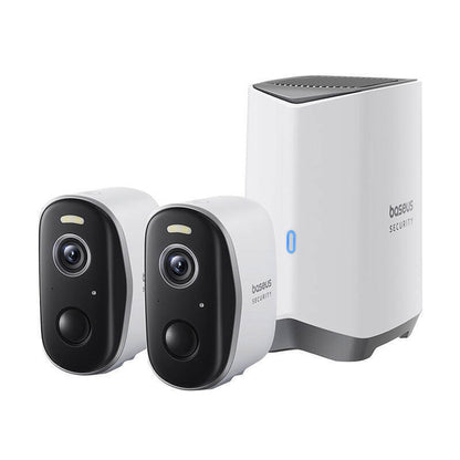 Telecamera di Sorveglianza Baseus N1 Plus, Wi-Fi, 2K, IP67, Esterno, Set 2 pezzi S0TW012131