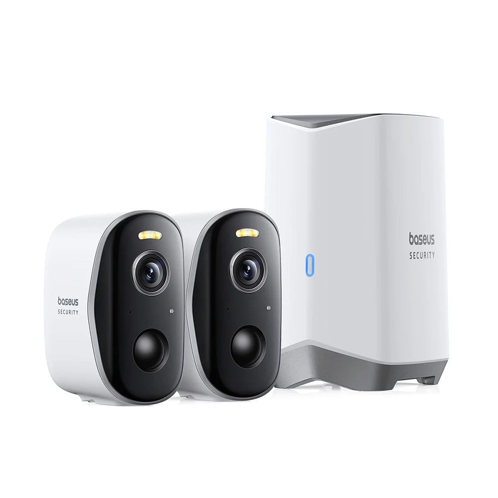 Telecamera di Sorveglianza Baseus N1, Wi-Fi, 2K, IP67, Esterno, Set 2 pezzi A00061900113-01