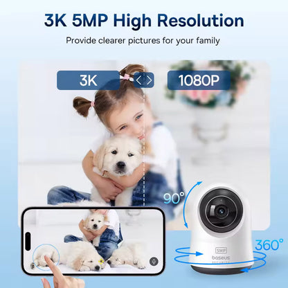 Telecamera di Sorveglianza Baseus P1 Pro, Wi-Fi, 3K, Interno S0TW002131