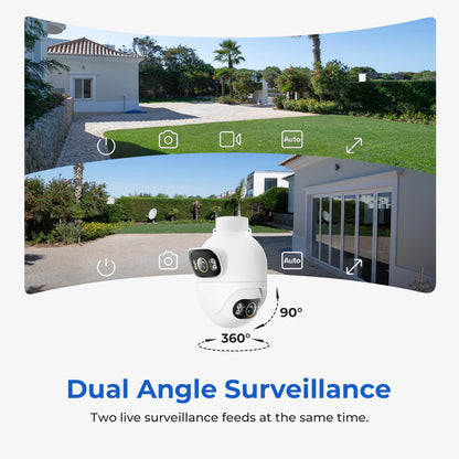 Telecamera di Sorveglianza iMILAB EC6 Dual, Wi-Fi, 3K, IP66, Esterno CMSXJ68A