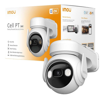 Telecamera di Sorveglianza Imou Cell PT, Wi-Fi, 2K, IP66, Esterno, Bianca IPC-K9EP-3T0WE
