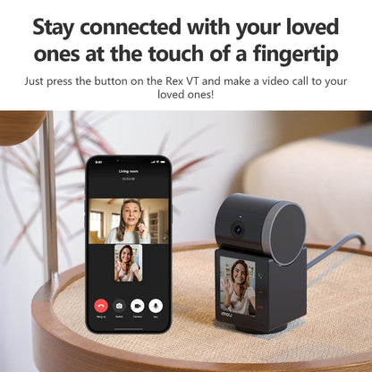 Telecamera di Sorveglianza Imou Rex VT Pro, Wi-Fi, 3K, Interno, Nera IPC-S2VBP-5M0WR