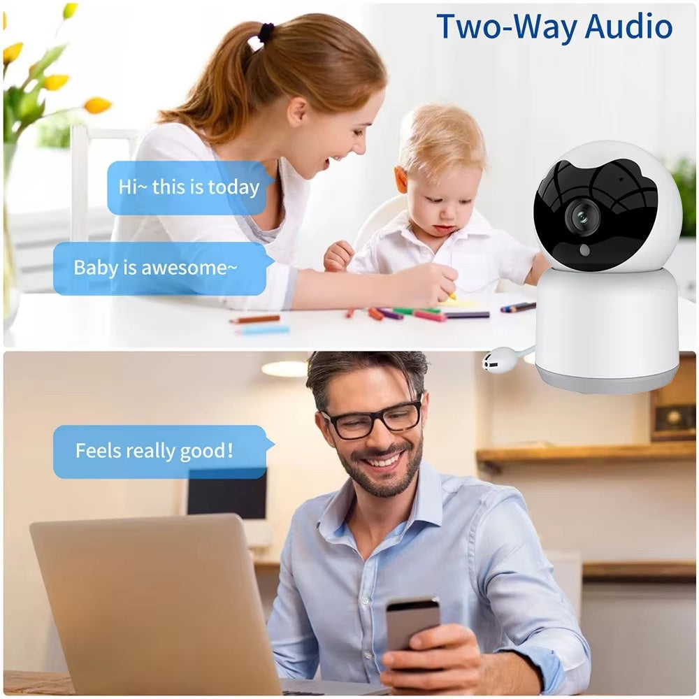 Telecamera di Sorveglianza Techsuit Q15A Baby, Wi-Fi, 1080P, Interno, Bianca